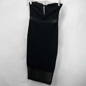Avec Women's Black Dress Size M Deep Neck